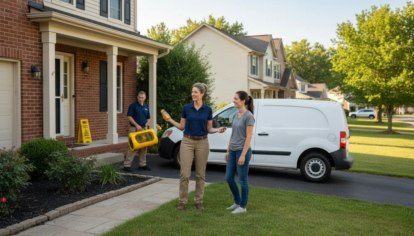 Water restoration image for Dehumidification And Cleanup Services in South Deerfield, MA